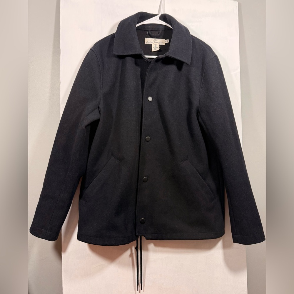 L.O.G.G. Size M Men's Black Wool Blend Jacket